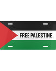 Free Palestine Flag Vanity Plate