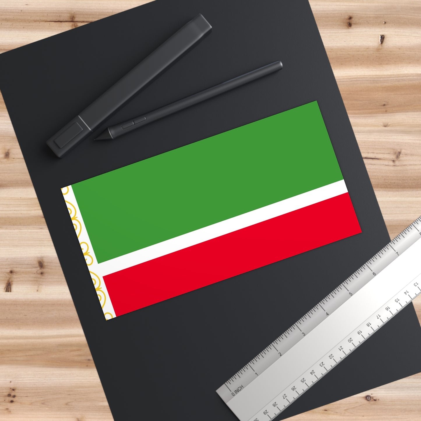 Chechen Flag Bumper Sticker
