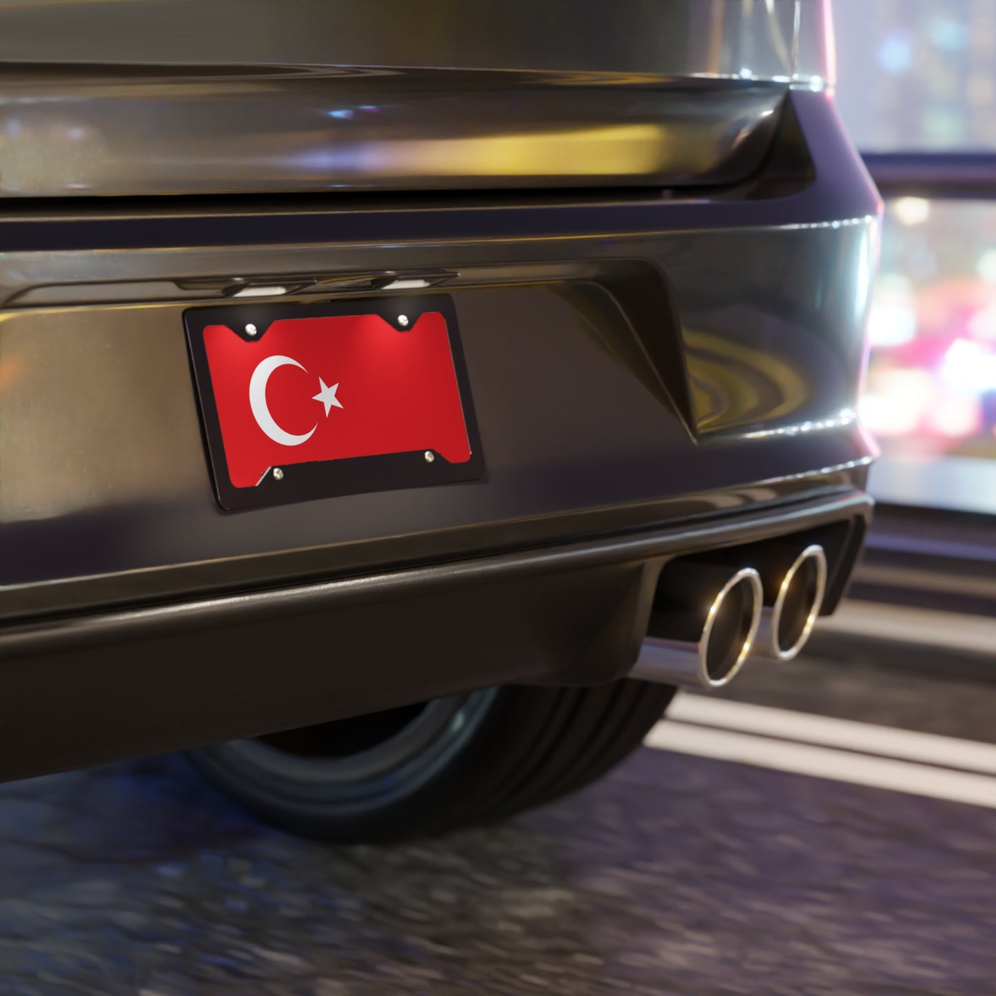 Turkey Flag Vanity Plate