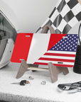 Peru USA Flag Vanity Plate