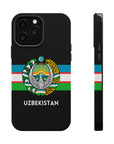 Uzbekistan Flag with Coat of Arms Phone Case