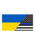 Ukrainians Support US Police Flag Bumper Stickers