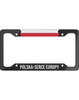 Polska - Serce Europy Flag Car Plate Frame