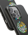 UZB Coat of Arms Flag Stripes Phone Case