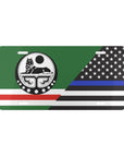 Ichkeria/Law Enforcement Flag Vanity Plate