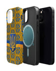 Ukraine Flag Emblem MagSafe Tough Cases
