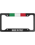Made in Italy Flag Car License Plate Frame