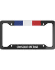 Croissant one love France Flag Car License Plate Frame