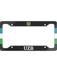 UZB Flag Sides License Plate Frame