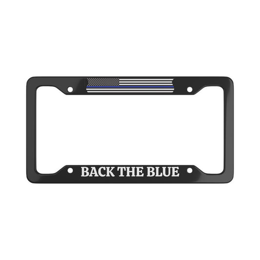 Back the Blue, US Law Enforcement Appreciation License Plate Frame