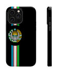 UZB Coat of Arms Flag Stripes Phone Case