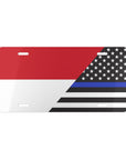 Monaco US Law Enforcement Flag Vanity Plate