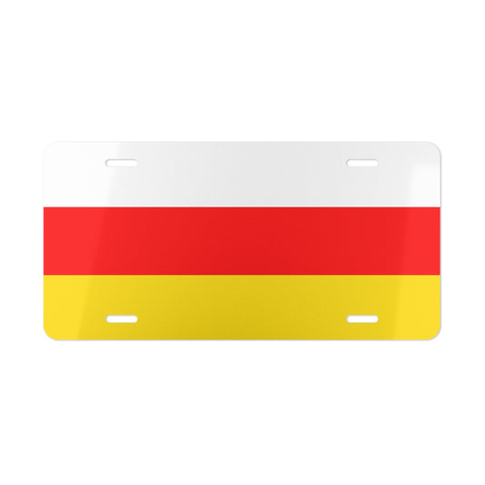 North Ossetia Flag Vanity Plate