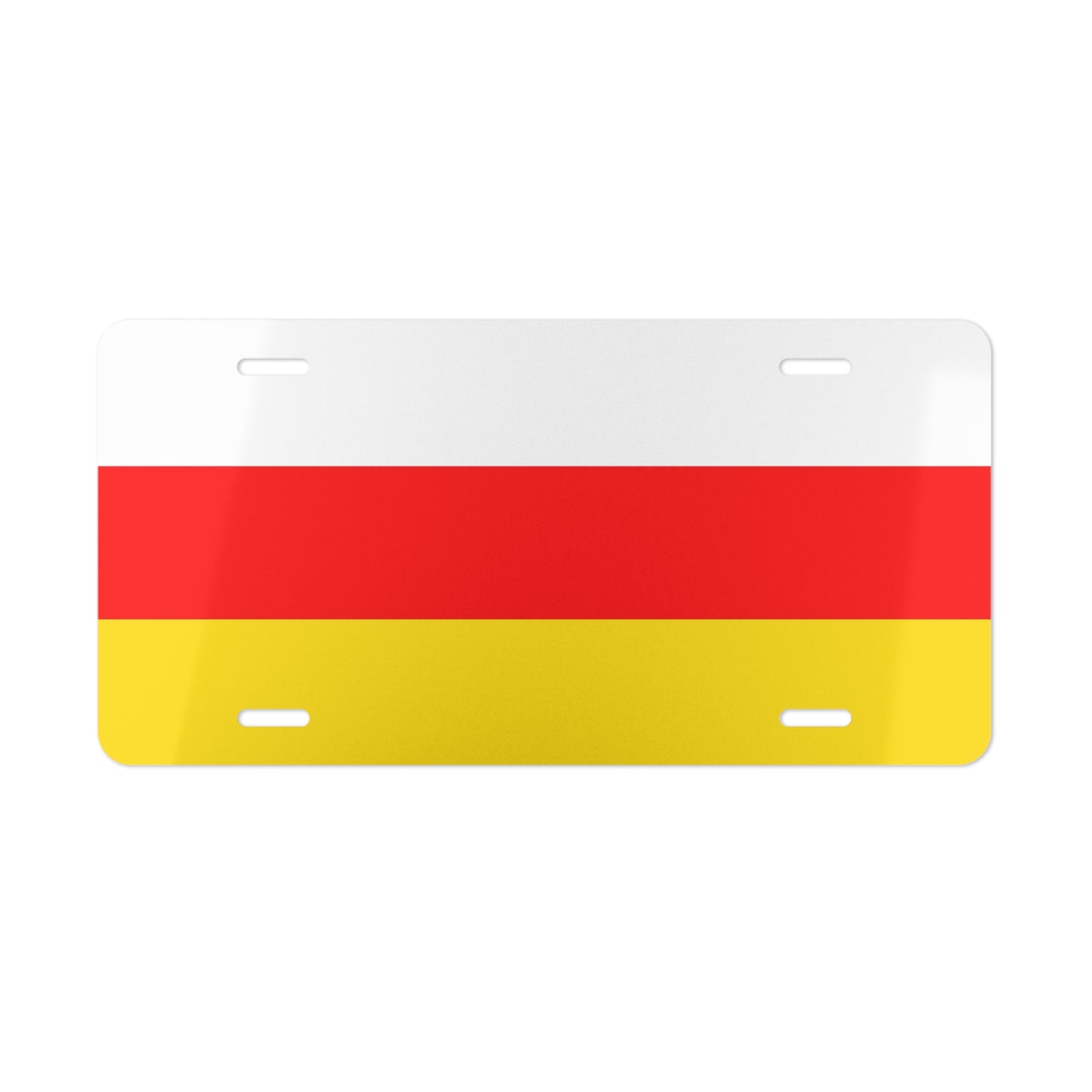 North Ossetia Flag Vanity Plate