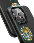 UZB Coat of Arms Flag Stripes Phone Case
