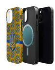 Ukraine Flag Emblem MagSafe Tough Cases