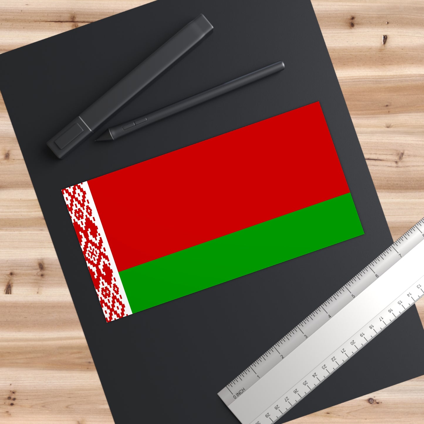 Belarus Flag Bumper Sticker