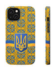 Ukraine Flag Emblem MagSafe Tough Cases