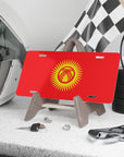 Kyrgyzstan Flag Vanity Plate