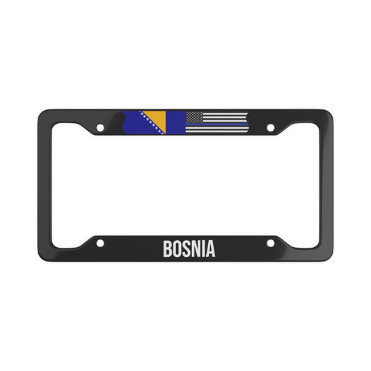 Bosnia Thin Blue Line Flag Car Frame