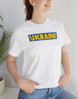 Ukraine Blue Background Unisex T-Shirt