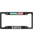 Khiva with flag License Plate Frame