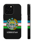 Uzbekistan Flag with Coat of Arms Phone Case