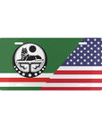 Ichkeria/USA Flag Vanity Plate