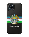 Uzbekistan Flag with Coat of Arms Phone Case