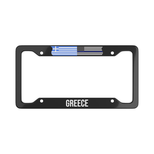 Greece Thin Blue Line Flag Car Frame