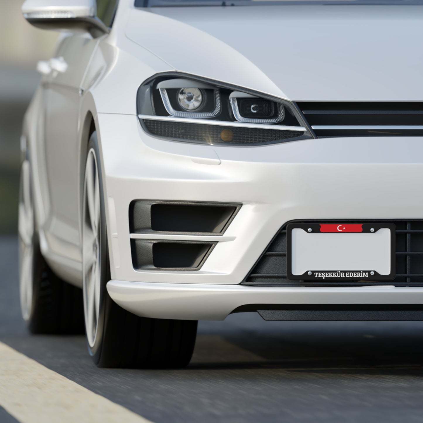 Tessekur Ederim License Plate Frame