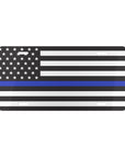 Thin Blue Line Flag Vanity Plate