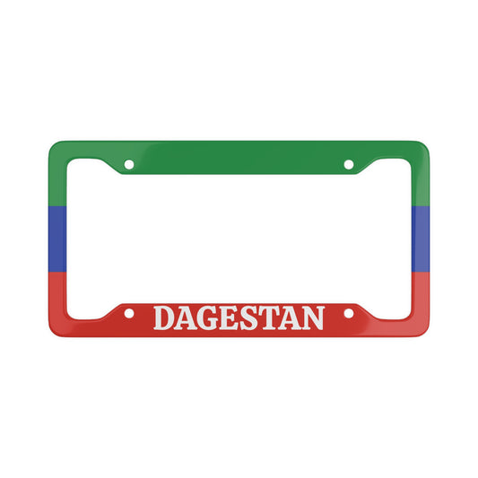 Dagestan Colorful License Plate Frame