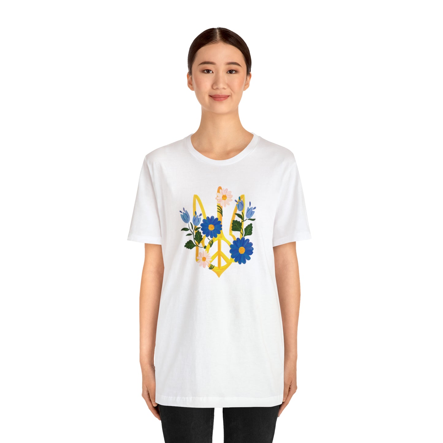 Floral Tryzub Unisex T-Shirt