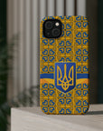Ukraine Flag Emblem MagSafe Tough Cases