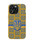 Ukraine Flag Emblem MagSafe Tough Cases