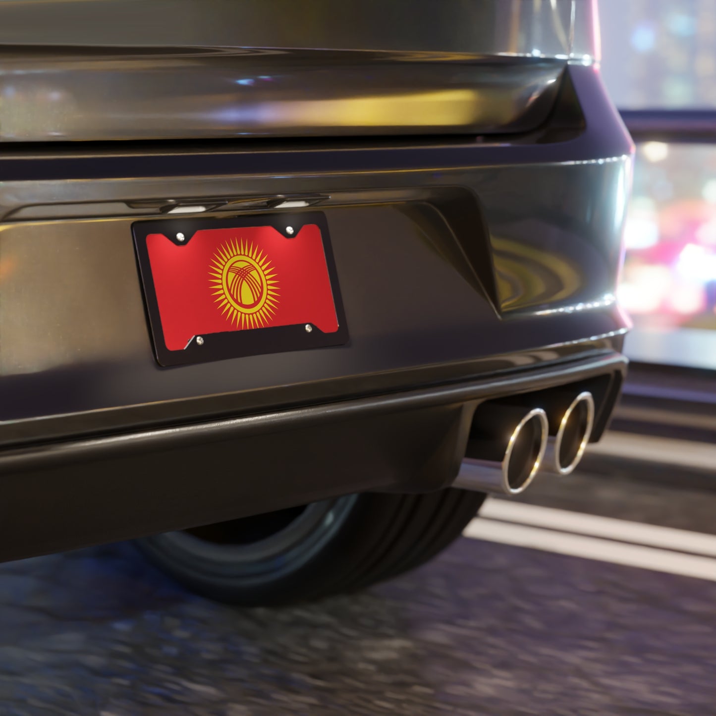 Kyrgyzstan New Flag Vanity Plate