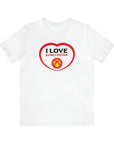 I love Kyrgyzstan Flag Unisex Jersey Short Sleeve Tee