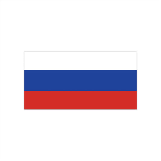 Russia Flag Bumper Sticker