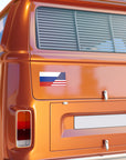 RUS/USA Flag Bumper Sticker