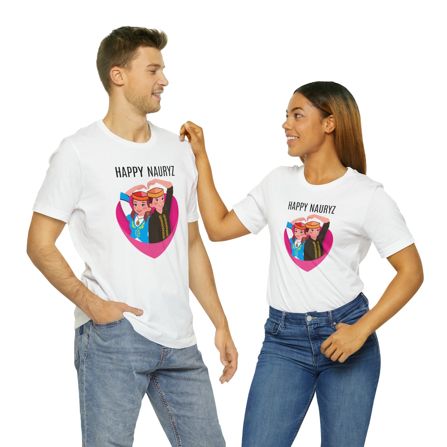 Happy Nauryz KZ Unisex Jersey Short Sleeve Tee