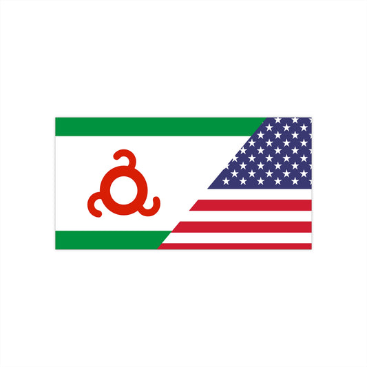 ING/USA Flag Bumper Sticker