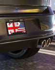 Georgian American Flag Vanity Plate