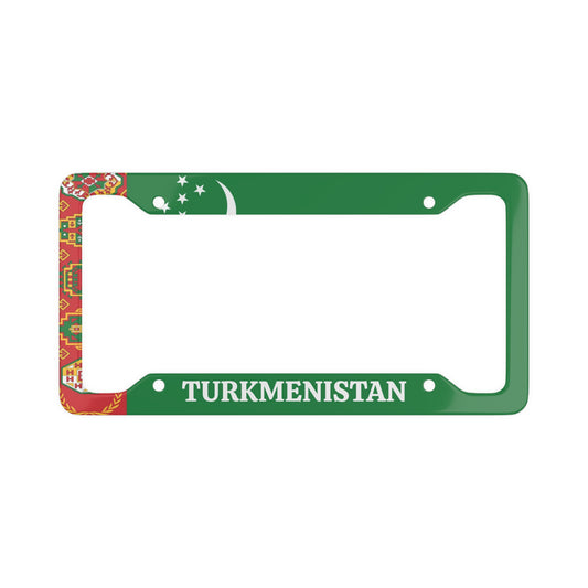 Turkmenistan Colorful License Plate Frame