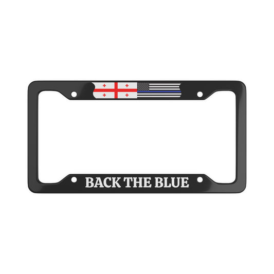 Georgia Back the Blue, US Law Enforcement Appreciation  License Plate Frame