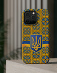 Ukraine Flag Emblem MagSafe Tough Cases