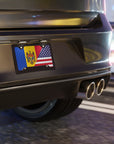 Moldova USA Flag Vanity Plate