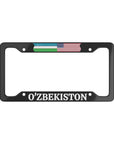 O'ZBEKISTON with flag License Plate Frame