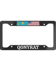 QONYRAT with flag License Plate Frame