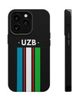 UZB Flag Stripes Phone Case
